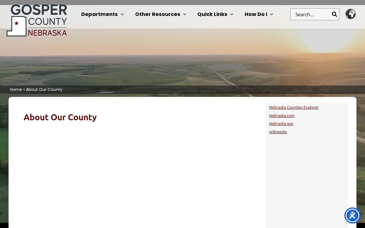 Gosper County warrant records county seat access